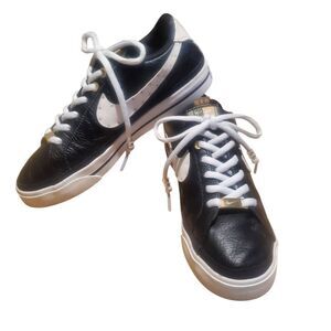 Nike Court Legacy x Serena Williams Crew Black White DJ1454-001 Size 7.5. NO BOX